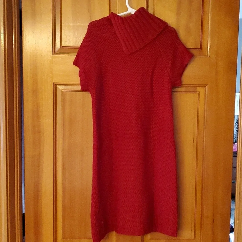 Crazy 8 Girls Red Short Sleeve Sweater Dress Size 7-8‎